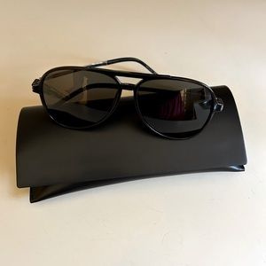 Saint Laurent aviators w/ case and dust cloth